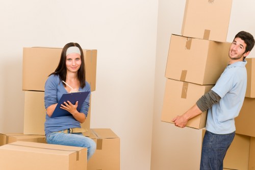 Moving furniture from a Shacklewell flat with stair access